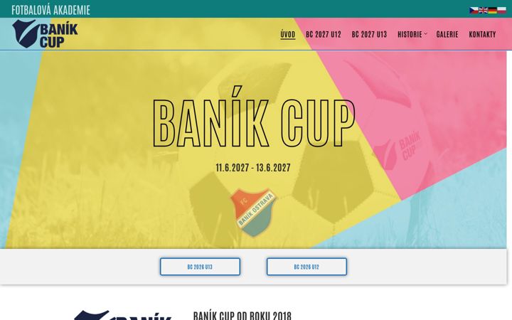 Screenshot ta' banikcup.cz