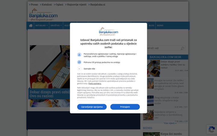 Screenshot von banjaluka.com