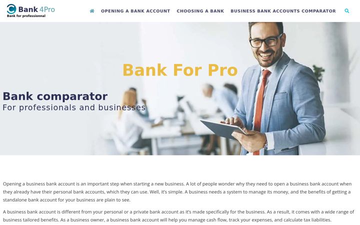 Screenshot von bank4pro.co.uk