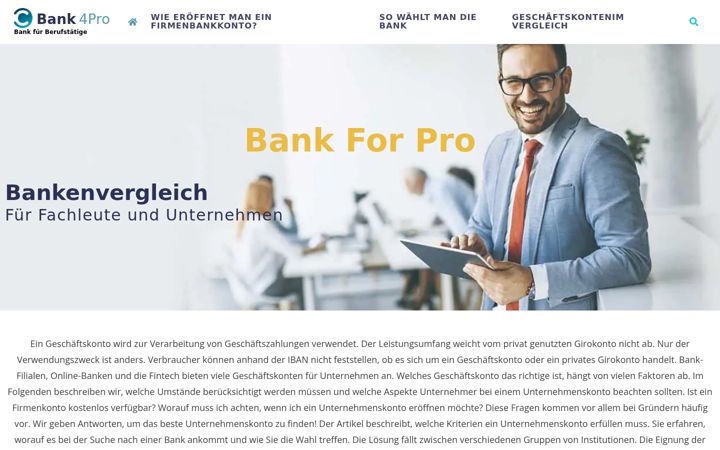 Screenshot του bank4pro.de