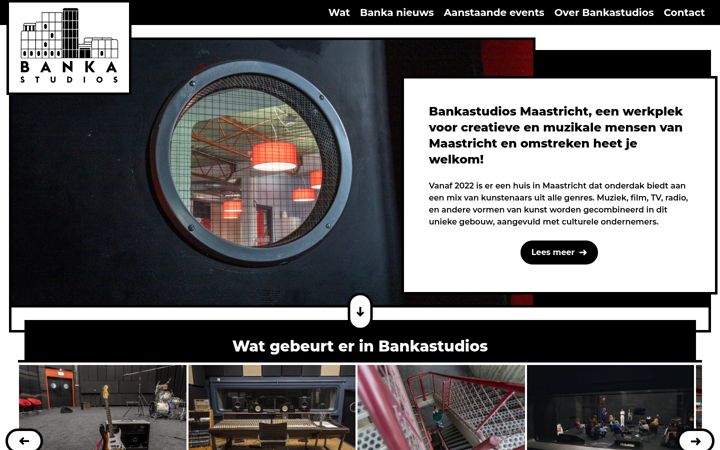 Snímek obrazovky banka-studios.nl