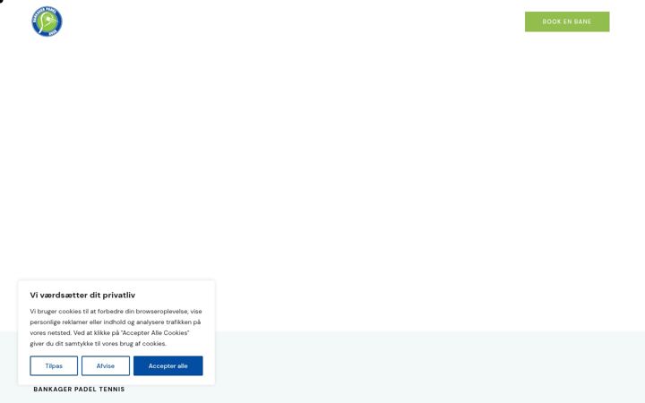 Screenshot of bankagerpadel.dk