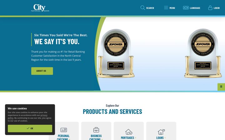Screenshot of bankatcity.com