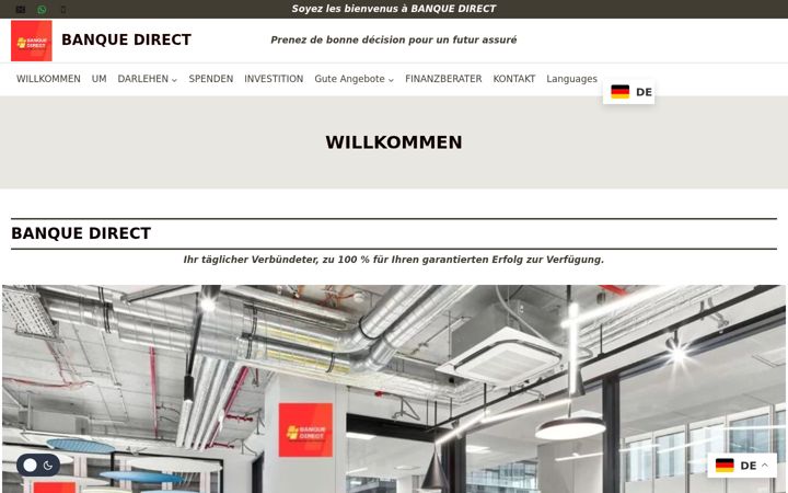 Screenshot of bankdirect.host