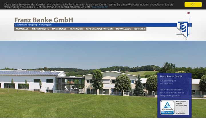 Screenshot of banke-gmbh.de