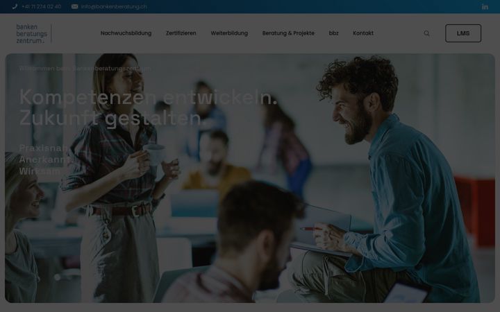 Екранна снимка на bankenberatungszentrum.ch