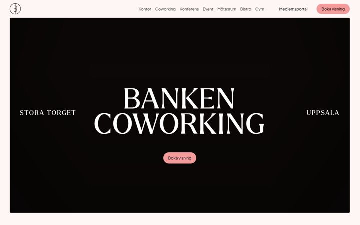 Screenshot of bankencoworking.se