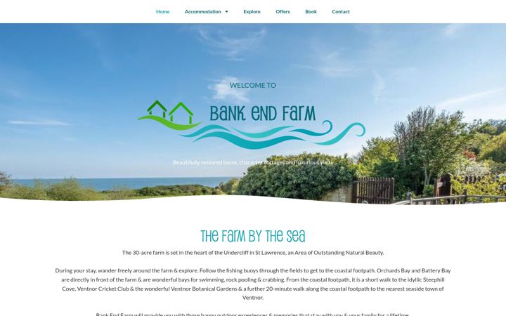 Screenshot of bankendfarm.co.uk