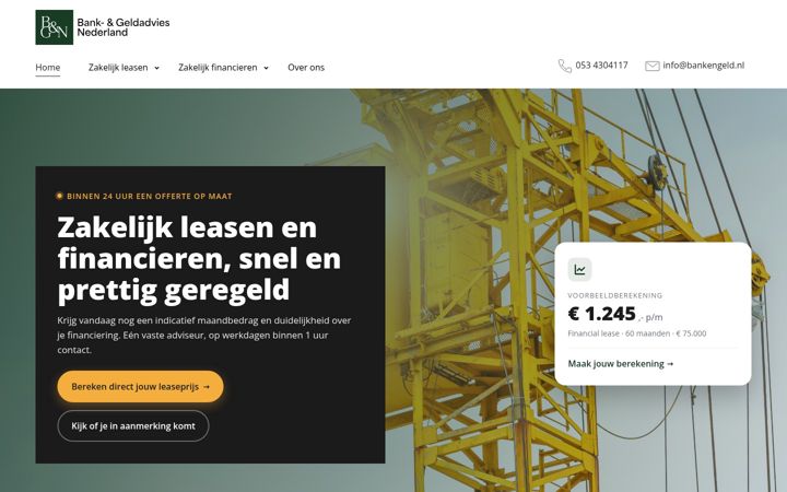 Screenshot of bankengeld.nl
