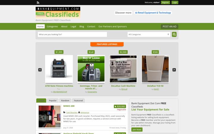 Screenshot of bankequipment.com