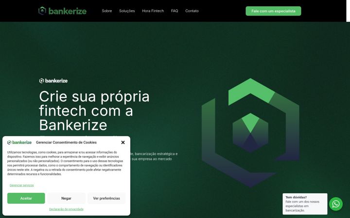 Skärmbild av bankerize.com.br