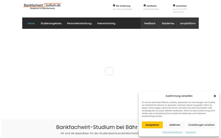Screenshot of bankfachwirtstudium.de