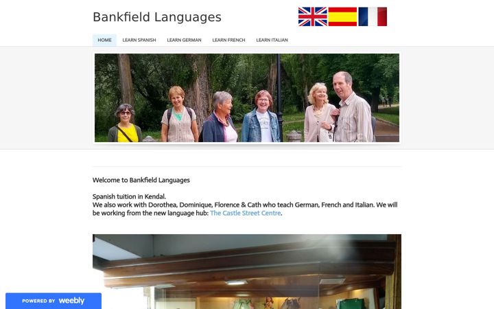 Screenshot of bankfieldlanguages.co.uk