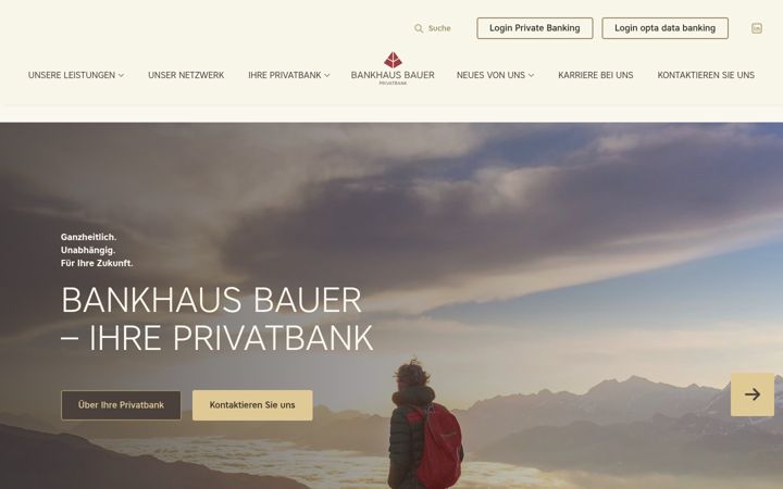 Screenshot of bankhausbauer.de