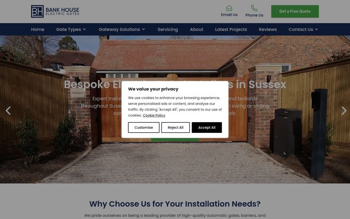 Screenshot of bankhousegates.com