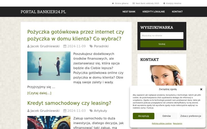 Screenshot of bankier24.pl