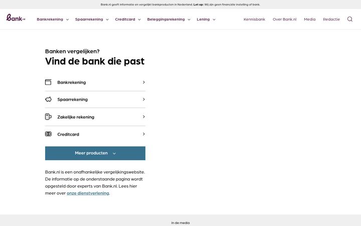 Screenshot of bankinfo.nl