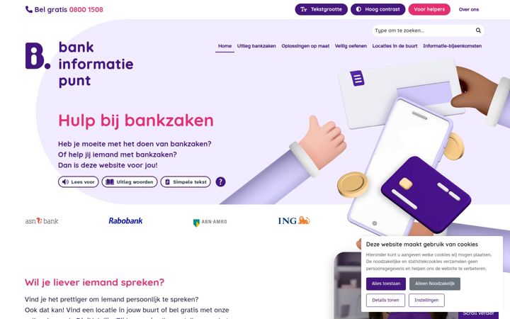 Screenshot von bankinformatiepunt.nl