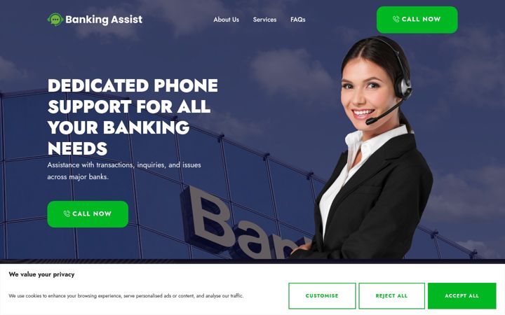 Screenshot of banking-assist.com
