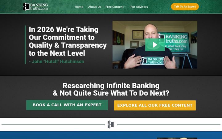 Screenshot of bankingtruths.com