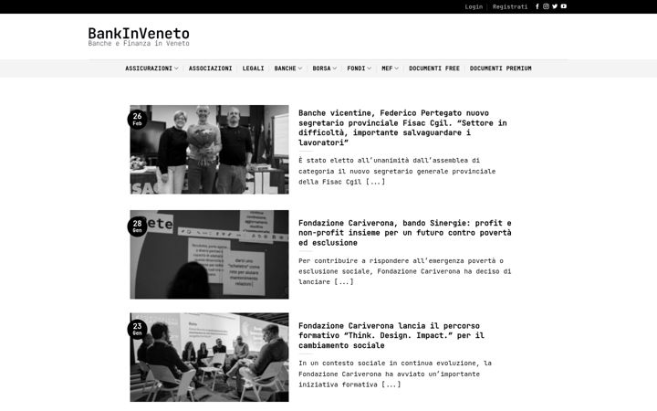 Screenshot of bankinveneto.it