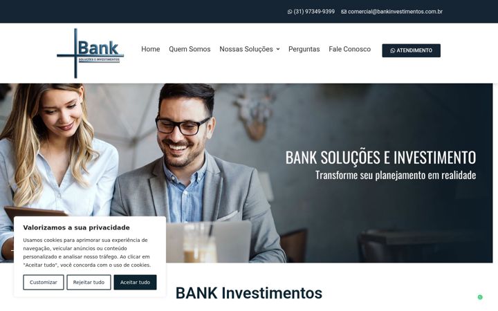 Screenshot of bankinvestimentos.com.br