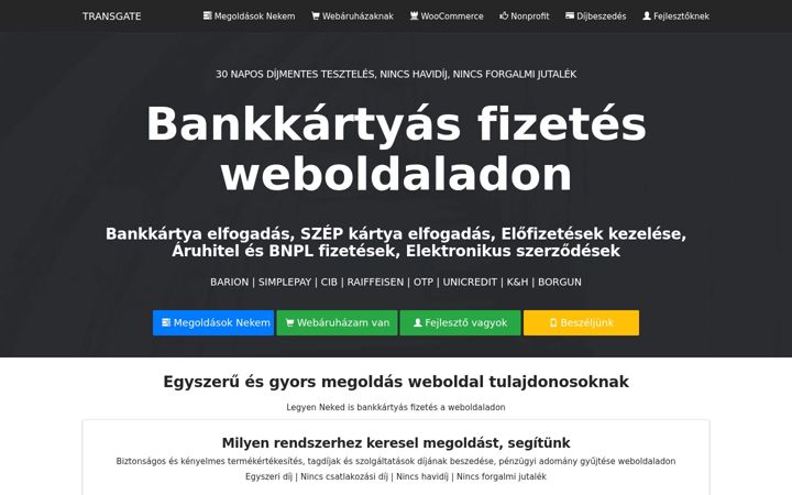 Screenshot of bankkartyas-fizetes.hu