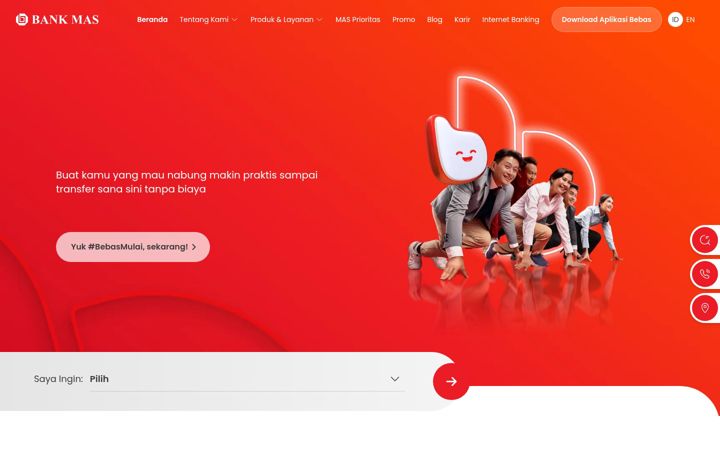 Screenshot of bankmas.co.id