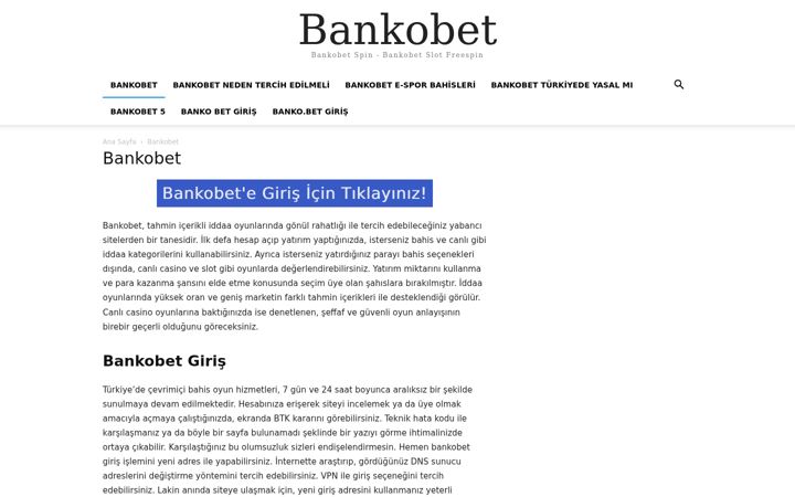 Screenshot of bankobetspin.com