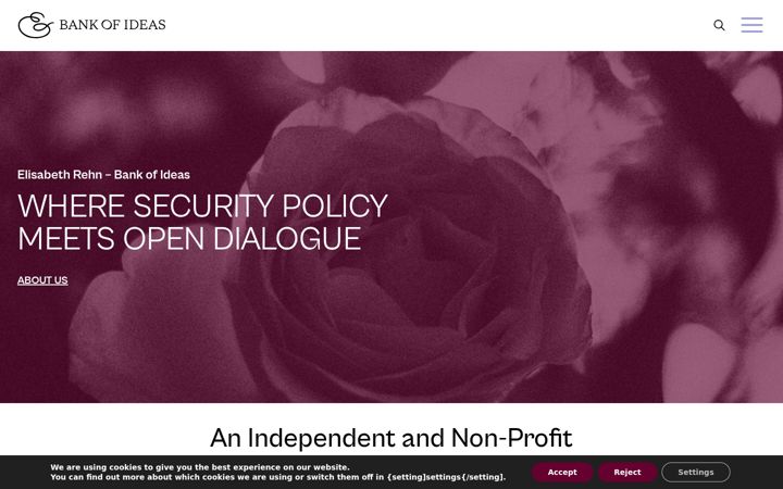 Screenshot of bankofideas.fi