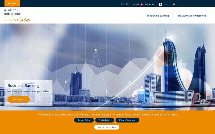 Skärmbild av bankofjordan.com.bh