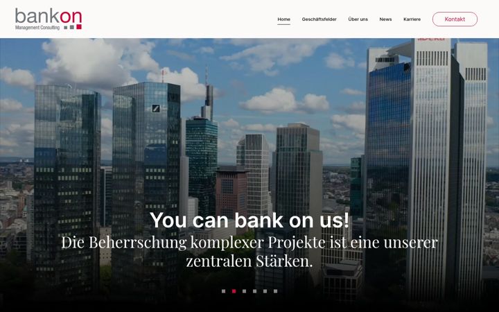 Captura de ecrã de bankon.de