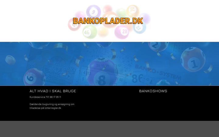 Screenshot of bankoplader.dk