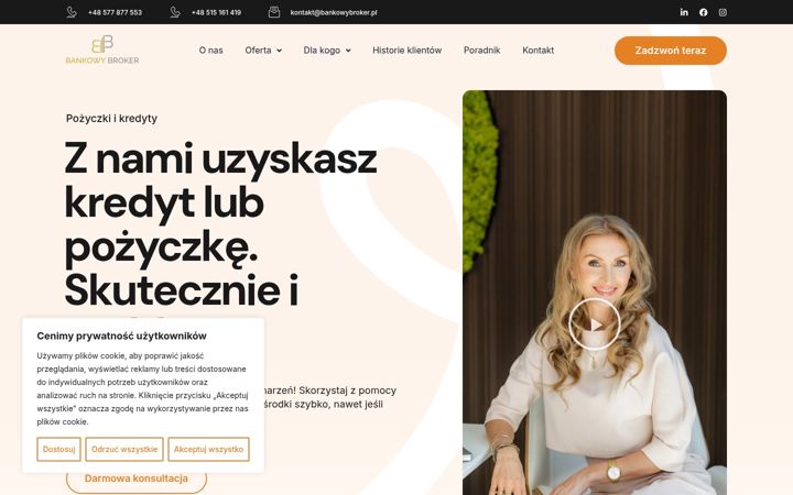 Screenshot von bankowybroker.pl