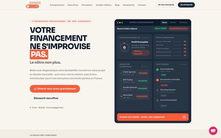 Screenshot of bankr.club