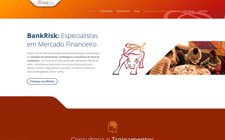 Screenshot of bankrisk.com.br