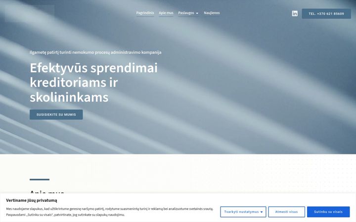 Ekraanipilt saidist bankrote.lt