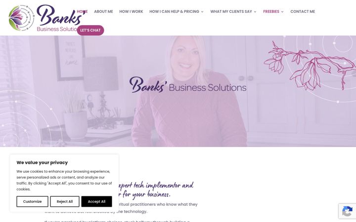 Screenshot of banksbusinesssolutions.co.uk