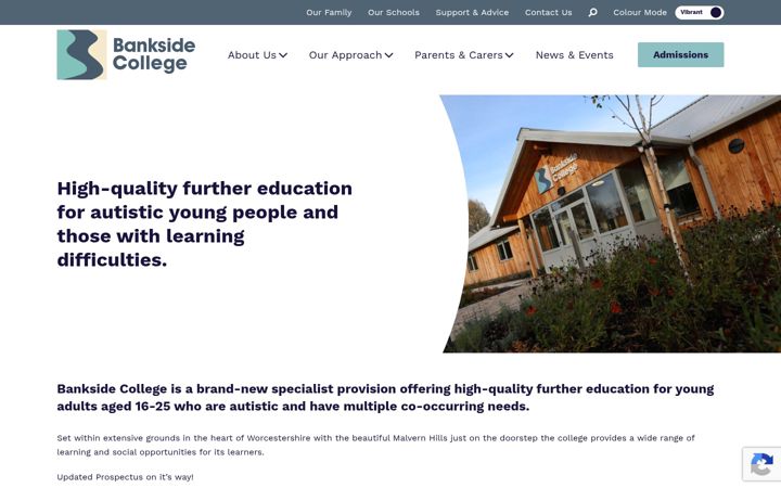 Screenshot of banksidecollege.co.uk