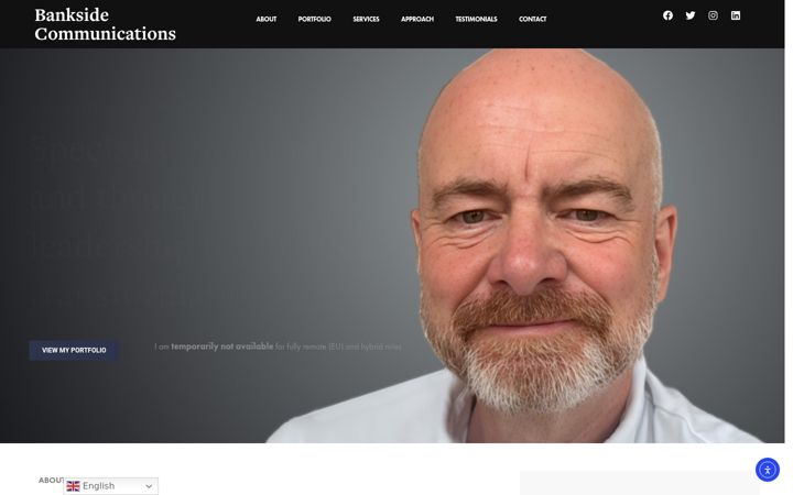Screenshot of banksidecommunications.com