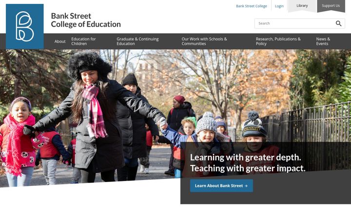 Screenshot of bankstreet.edu