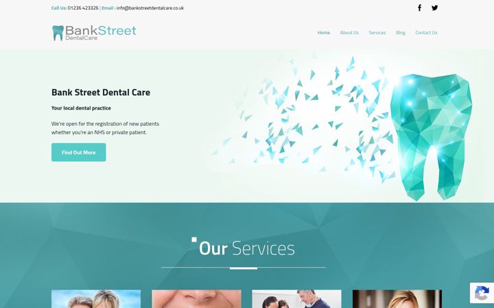 Screenshot of bankstreetdentalcare.co.uk