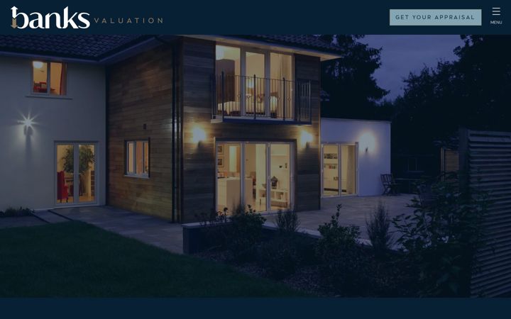 Screenshot of banksvaluation.com