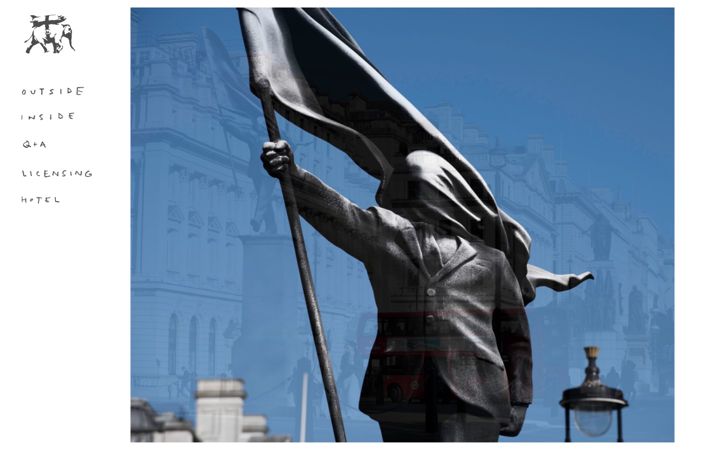 Screenshot of banksy.co.uk
