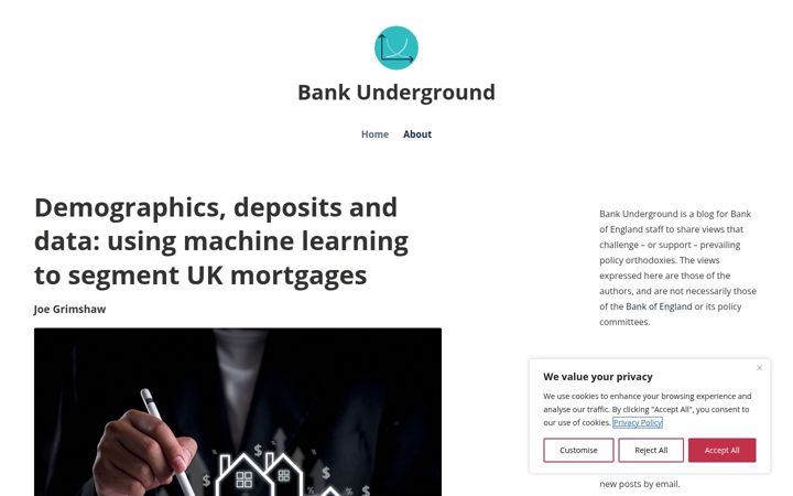 Screenshot of bankunderground.co.uk