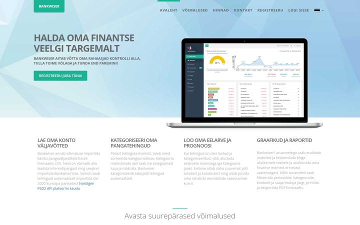 Screenshot of bankwiser.eu