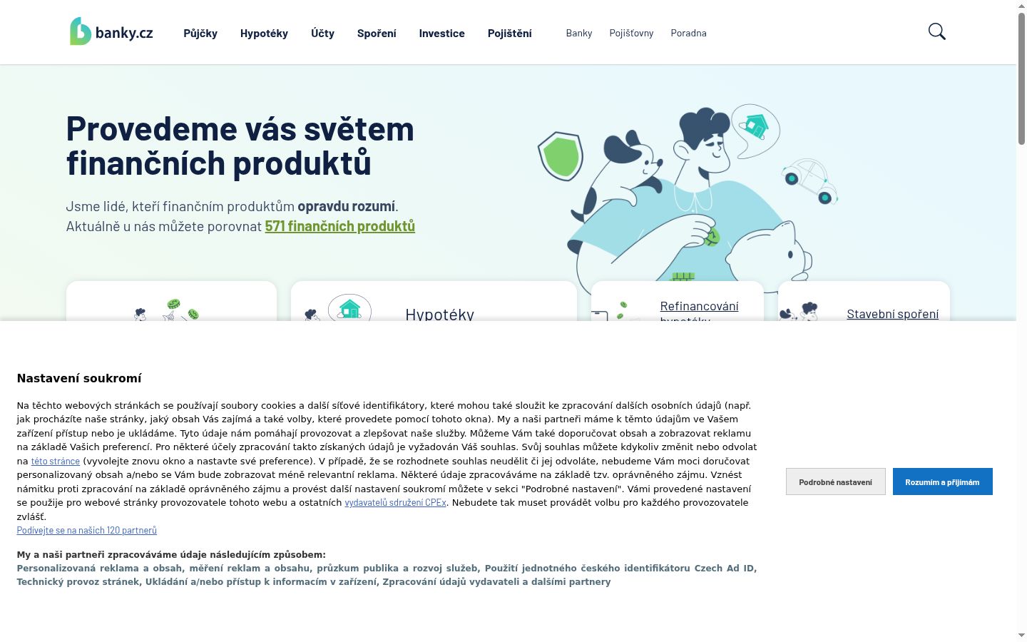 Screenshot tal-banner tal-kunsens muri qabel kwalunkwe interazzjoni