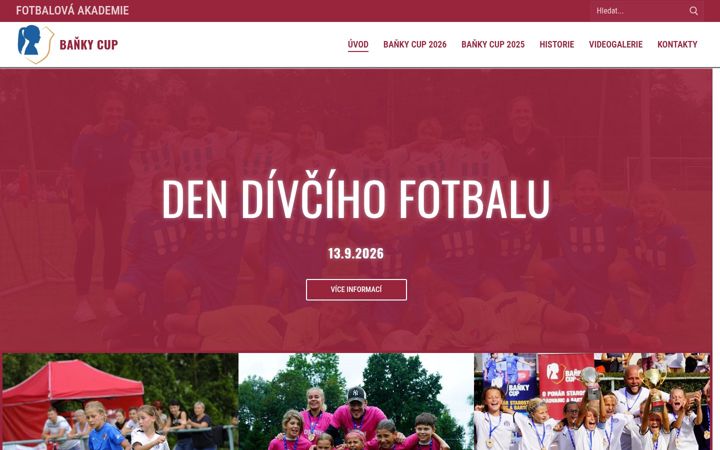 Screenshot of bankycup.cz