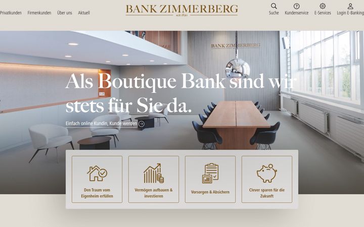 Screenshot of bankzimmerberg.ch