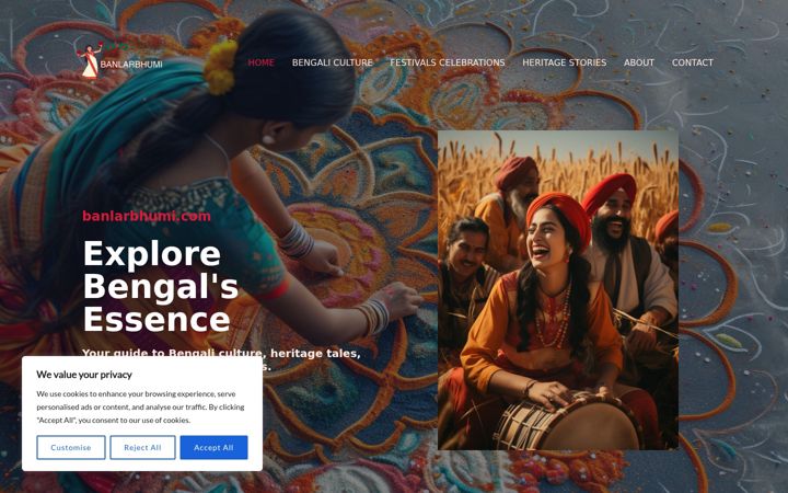 Screenshot of banlarbhumi.com